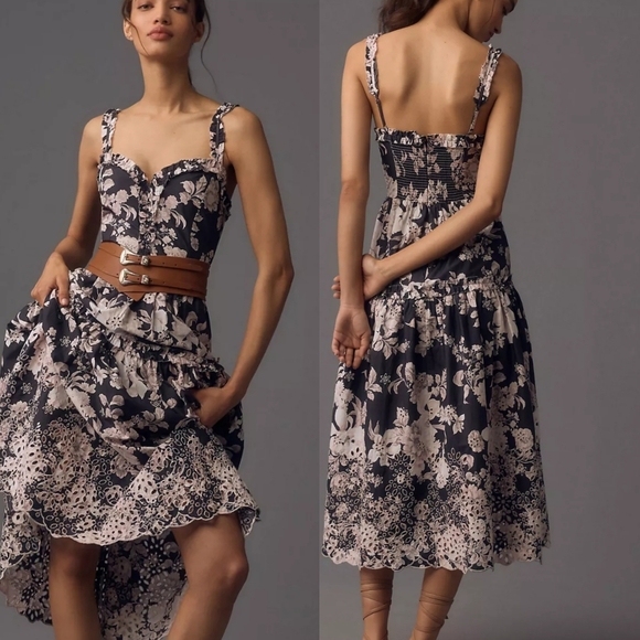 Anthropologie Dresses & Skirts - Anthropologie Floral Midi Dress MP